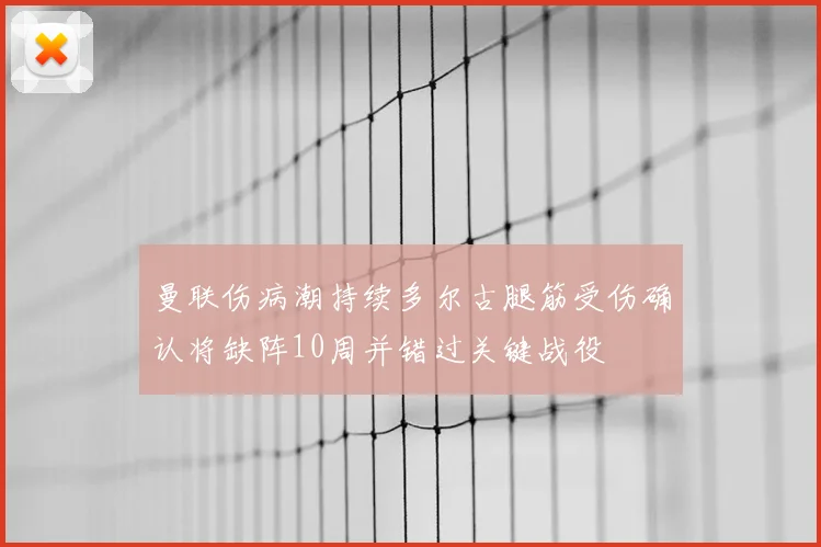 曼联伤病潮持续多尔古腿筋受伤确认将缺阵10周并错过关键战役